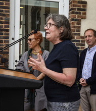 Inauguration de l'exposition Jardin de verre, Fabienne Picaud, Conches MDFD, 2024. 