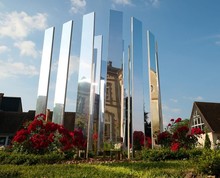 Vortex de Brigitte Sillard dans le jardin du musée - juin 2024